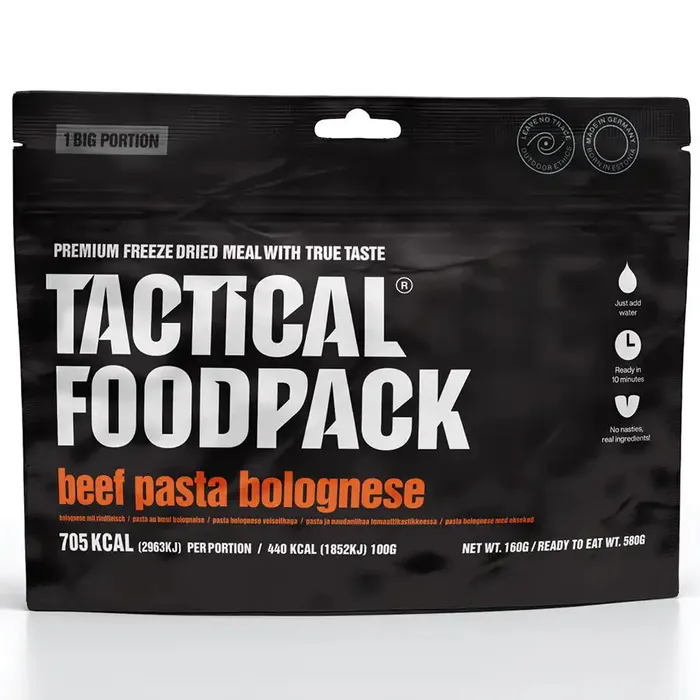 Tactical Foodpack Big Beef Pasta Bolognese 160g