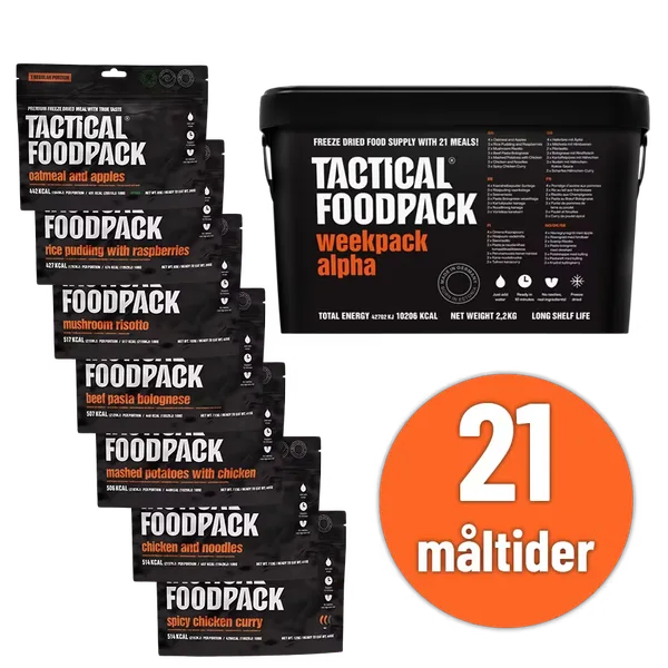 Tactical Foodpack - Weekpack Alpha (7 dagar)